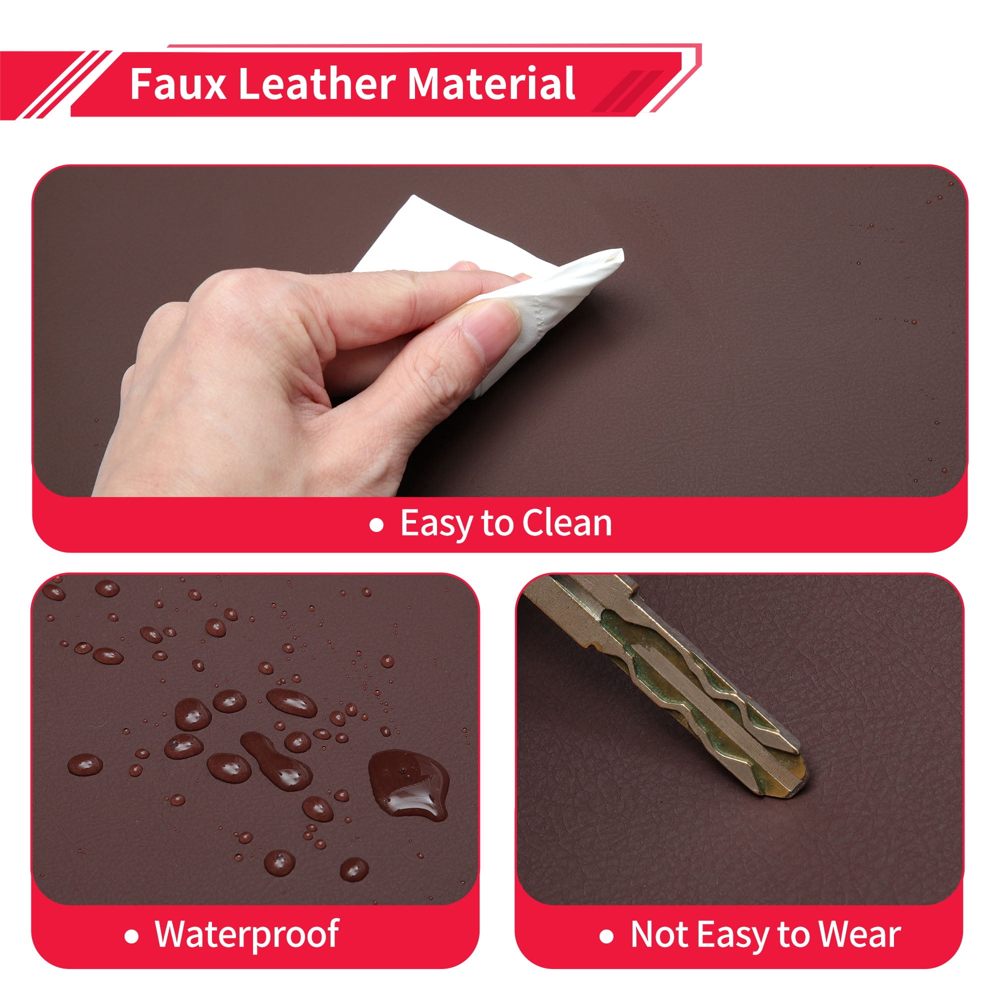 Dashboard Cover Dash Cover Mat Carpet for Lexus RX330 2004-2006 Brown Faux Leather 1 Pc Anti-Slip Car Interior