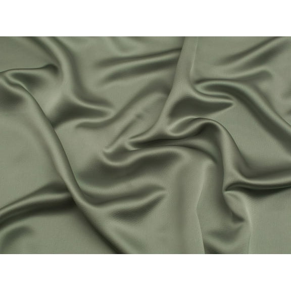 Minerva Aesha Satin Fabric Sage Green - per yard