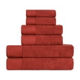 thumbnail image 2 of BNM Turkish Cotton Solid Towel Set of 6, Maroon, 2 of 6