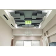 BUILDMART - 48 Linear Slot Diffuser - 2 Slot - Double Slot - Black Decorative Aluminum Air Vent - Heating and Cooling Modern AC Vent Cover for Ceiling, Walls Floors - Texas Buildmart