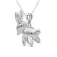 thumbnail image 4 of Silver Chain Necklace for Women – .925 Sterling Silver Rabbit Necklace – Chic, Stunning Silver Statement Necklace Gifts by JewelersClub, 4 of 4