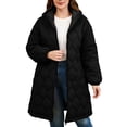 thumbnail image 2 of Ndbuld Women's Winter Jacket, Hooded Quilted Long Puffer Coat with Pockets for Casual Daily Wear XL, 2 of 5