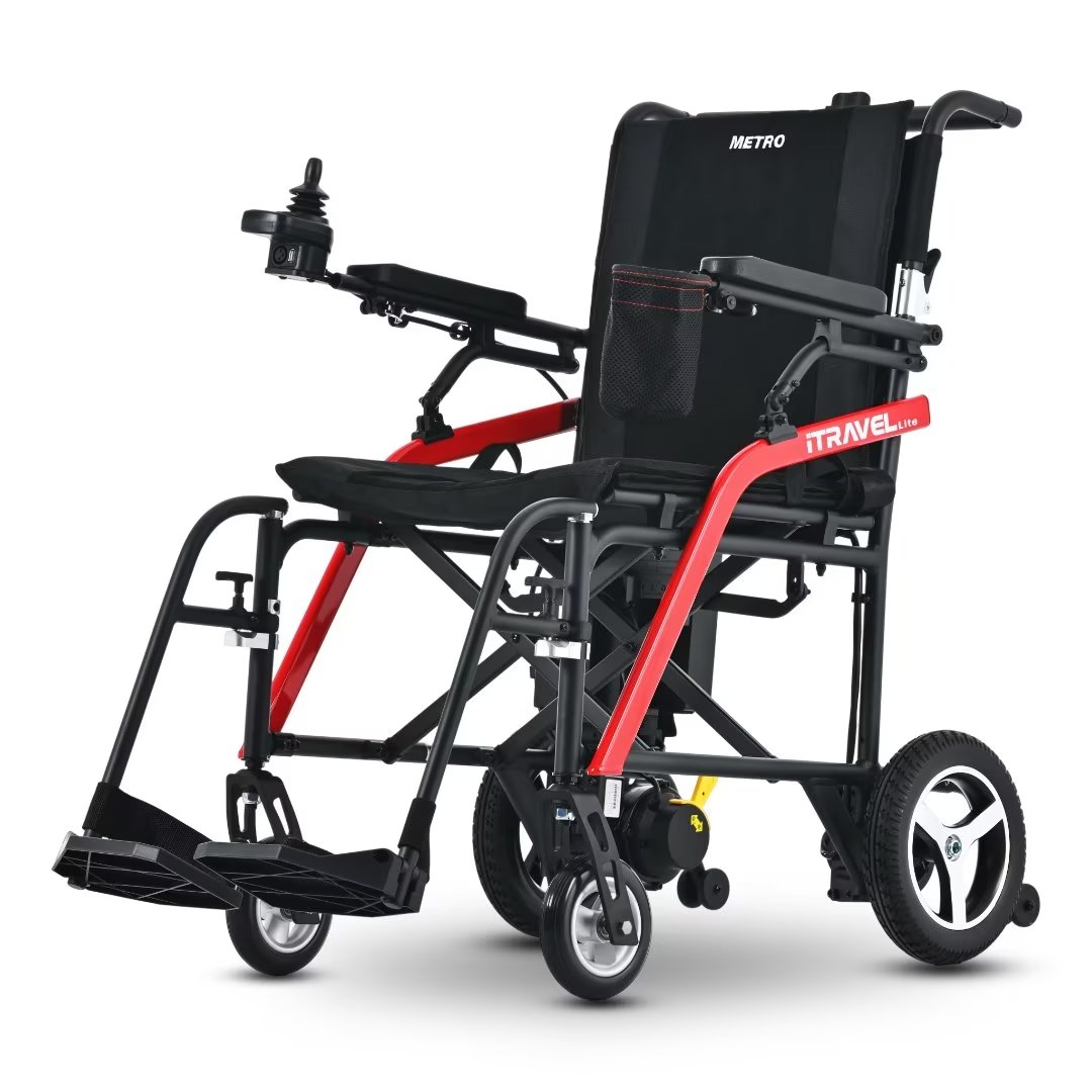 Intelligent Lightweight Foldable Electric Wheelchairs Silver