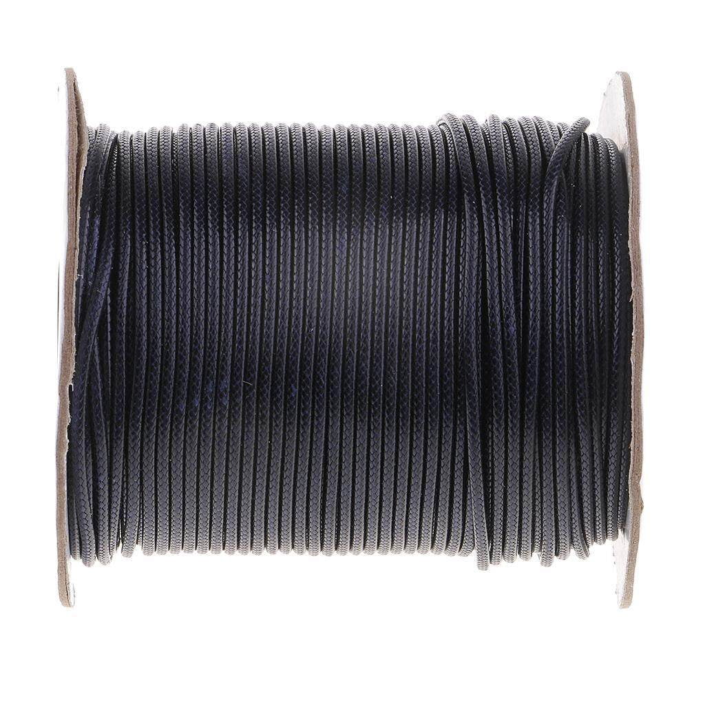 80 Meters 2mm Waxed Cord Beading DIY Craft Accessories 2mm Waxed