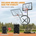 thumbnail image 4 of 4.4-10ft Portable Basketball Hoop 44" Height Adjustable Basketball Goal System with PC Backboard Material Outdoor,Gray, 4 of 12