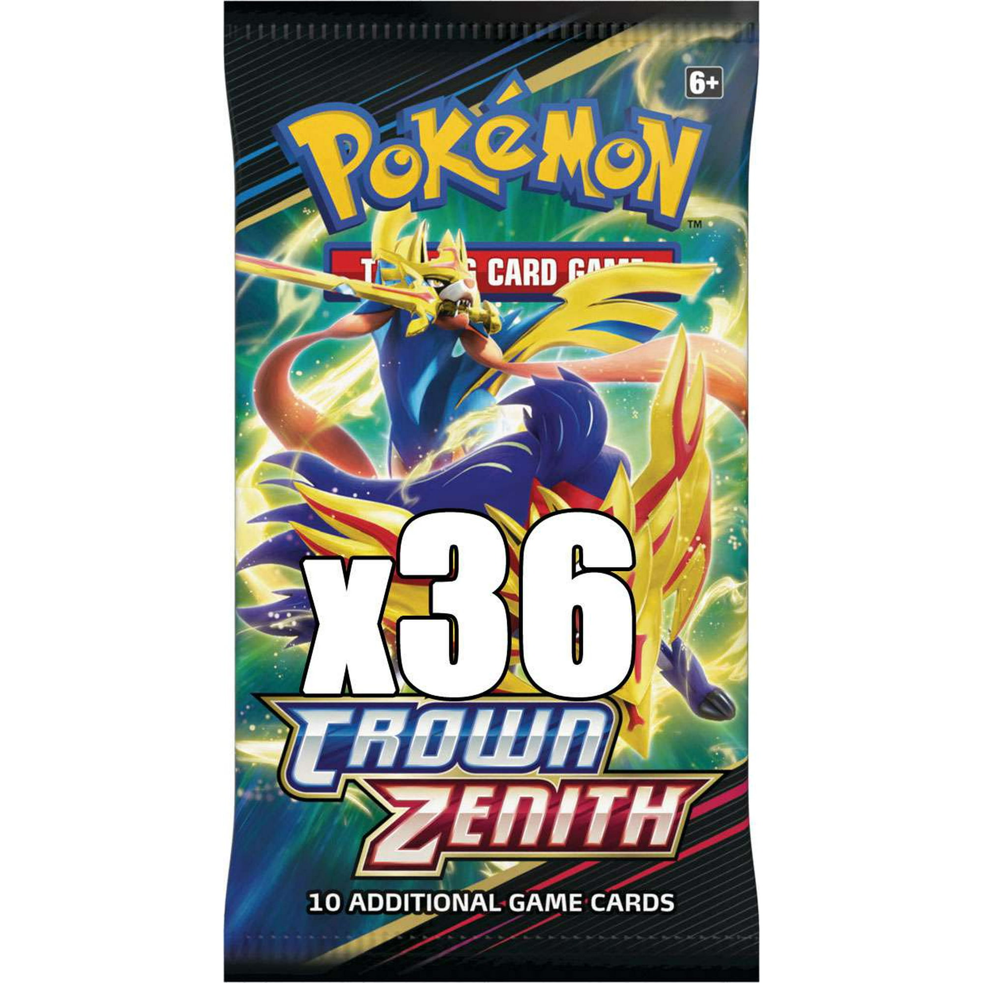 Pokemon Trading Card Game Crown Zenith LOT of 36 Booster Packs
