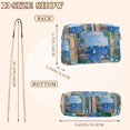 thumbnail image 4 of FORMRS Women Crossbody Purse with Chain Strap Vegan Leather Shoulder Handbag, Sea Window, 4 of 7