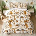 thumbnail image 2 of Erosebridal Elephant Twin Quilt Set for Boys Girls, Vintage Safari Twin Coverlet Set, 2 Pieces 1 Bedspread and 1 Pillowcase, 2 of 7