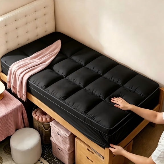 Thin mattress topper, soft and lightweight thin mattress for summer