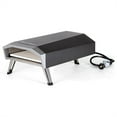 thumbnail image 3 of PHI VILLA 13" Portable Propane Gas Pizza Oven with Pizza Peel and Pizza Cutter, Silver, 3 of 12