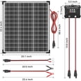 thumbnail image 7 of Voltset 50W Solar Panel Kit, 12V Solar Battery Trickle Charger Maintainer + 10A MPPT Charge Controller + Adjustable Mount Bracket,Waterproof Solar Panel Battery Charger for Car Boat Marine RV Roof, 7 of 7