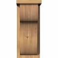 thumbnail image 2 of 7 1/2"W x 10"D x 18"H Carmel Smooth Corbel w/Backplate, Western Red Cedar, 2 of 9