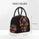 thumbnail image 2 of Fotbe Flame Metal Skull Bolsa de Almuerzo con Estampado, Lonchera Aislada, Contenedor de Comida Reutilizable Tipo Cooler a Prueba de Fugas, 2 of 6
