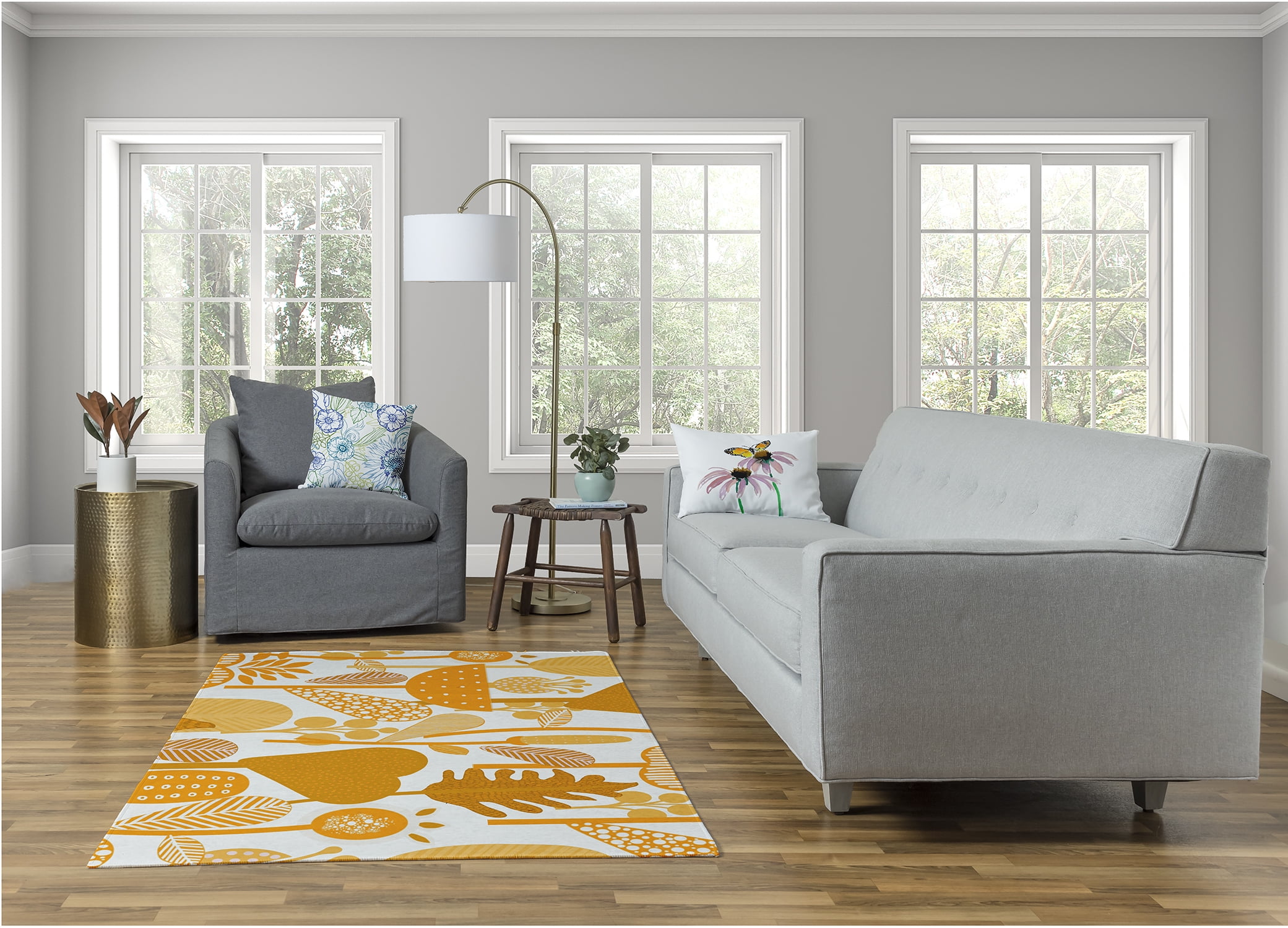 Simply Daisy Botanical Blooms Floral Area Rug, 4' x 6'
