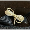 thumbnail image 3 of BowWedding Brooch Pin 2Ct Round Cut Lab-Created Diamond 14K Yellow Gold Plated, 3 of 4