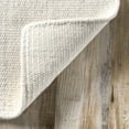 thumbnail image 3 of Rugs USA Elowen Double Striped Wool Area Rug, 5' x 8', Elowen Ivory, 3 of 9