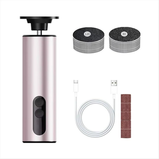 Eléctrica para Pies, Removedor de Callos, Exfoliante, Lijadora, Eléctrica para Pies, Máquina de Pedicura, Color Rosa.