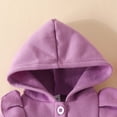 thumbnail image 6 of JUMEYU Baby Jackets Infant Toddler Baby Girls Hooded Ruffle Button Coat Winter Outerwear 12 18 Months (Purple,12-18 Months), 6 of 9