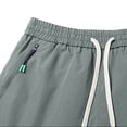 thumbnail image 5 of Aimik Athleisure Shorts for Men Side Zip Detail Contrast Trim Mens Workout Shorts Summer Lightweight Fashion Shorts for Training, 5 of 6