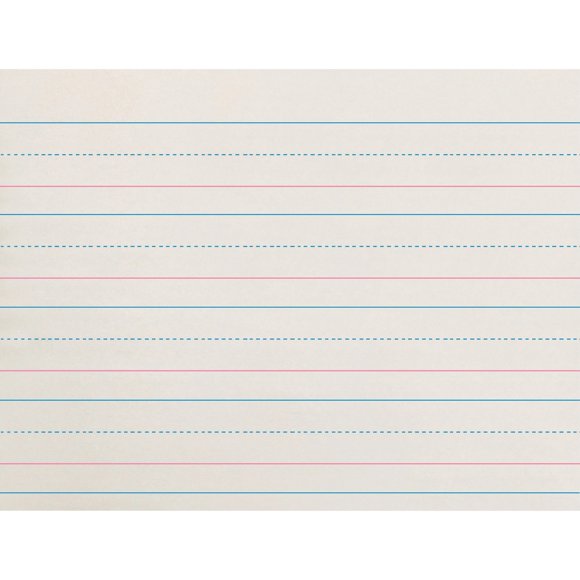 Zaner-Bloser Papier Ligné Mi-Ligné Cassé
