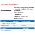thumbnail image 2 of Rear Lower Forward Lateral Control Arm - Compatible with 2006 - 2008 RX400h FWD 2007, 2 of 2