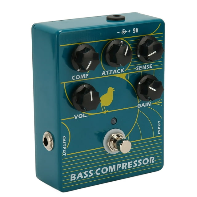 Pedal De Bajo, Entrada Monofónica Y Salida, Dispositivo De Compresión De Bajo De Tonalidad Transparente Para Producción