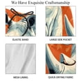 thumbnail image 4 of luoweisi Men's Beach Shorts Quick Dry Swim Trunks with Mesh Lining Abstract Rhinoceros M, 4 of 5
