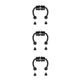 thumbnail image 4 of maskred 1/2/3/5 2021 New Fake Nose Ring Alloy Nose Hoop Septum Rings For Black 3PCS, 4 of 6