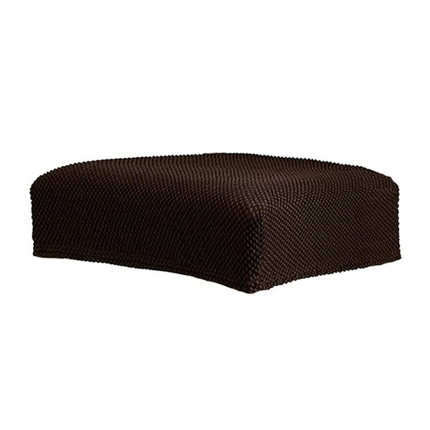 Funda protectora elástica para silla de comedor, funda para asiento de silla, funda protectora elástica Marron oscuro