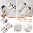 thumbnail image 4 of Zwiiyzr Unisex Baby First Walking Shoes 6-24 Months Infant Sneakers Boys Girls Activewear Soft Non-Slip Newborn Toddler Outdoor Shoes Orange, 4 of 4