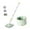 Green, variant on Fancyes Mop and Bucket Set Water Separator Adjustable Stainless Steel Handle Microfiber Mops Flat Mop Bucket for Kitchen Blue