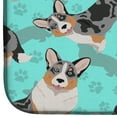 thumbnail image 4 of Blue Merle Welsh Cardigan Corgi Dish Drying Mat 14 in x 21 in, 4 of 5