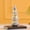 B, variant on Tabletop Flocked Christmas Tree with Wooden Base Mini Artificial White Snow Xmas Pine Tree Crafts Desktop Christmas Decorations Indoor for Holiday Bedroom Home Party Decor