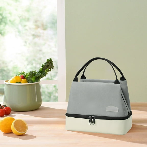 Waterproof Insulated Lunch Bag for Adults with Adjustable Shoulder Strap, Spacious Food Storage Tote for Work, Picnics, Camping & Travel