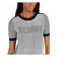 thumbnail image 3 of Tommy Hilfiger Womens Logo Striped Sweater, 3 of 4