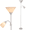 white-2 Head Torchiere, variant on Adjustable Floor Lamp, 2 Head LED Torchiere Standing Lamp, Modern Dimmable Tall Reading Light with Bulbs for Living Room