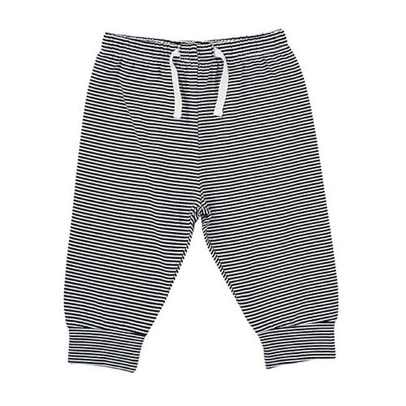 Stephan Baby Sweat Pants-Style Diaper Cover, Navy and White Stripes, 6-12 Months