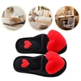 thumbnail image 3 of Con Punta Cerrada para Mujer Pantuflas Forma Corazón Felpa Cómodas Otoño E Invierno, 3 of 8
