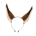 thumbnail image 4 of Diadema con orejas de ardilla marrón para mujeres y niñas, aro para el pelo para juegos de rol, vacaciones, 4 of 8