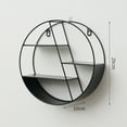 thumbnail image 2 of Floating Shelf Metal Geometric: Hanging Storage Shelf Display Shelf Wall Shelf, 2 of 9