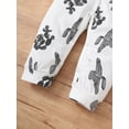 thumbnail image 7 of Newborn Baby Boys Romper 3 Months Boys One-piece Bodysuit Cactus Print Newborn Boys Long Sleeve Bodysuit with Hat White, 7 of 7