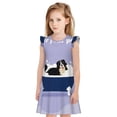thumbnail image 1 of Fotbe Bernese Mountain Dog Sitting Bath Tub Vestido de Dormir para Niñas de 3 a 10 Años, Mangas Cortas, Estilo Princesa, Pijama Camisón con Mangas Voladas-XX-Large, 1 of 6