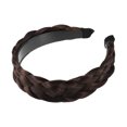 thumbnail image 6 of Unique Bargains 1 Pcs 1.61 Inch Wide Synthetic Hair Braided Headband Hair Hoop for Women and Girl Light Brown, 6 of 7