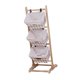 thumbnail image 5 of Cesta de almacenamiento de madera, estante de piso con marco de madera, estante organizador de 3 niveles para Estilo C, 5 of 9