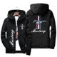 thumbnail image 5 of Chaqueta con capucha con estampado de logotipo de coche Ford Mustang para hombre, rompevientos informal, ropa para exteriores, primavera y otoño, nueva moda, 5 of 5