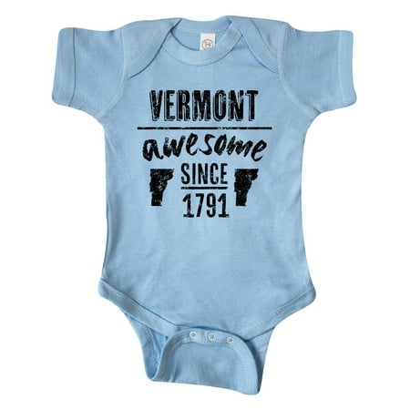 

Inktastic Vermont Awesome Since 1791 Gift Baby Boy or Baby Girl Bodysuit