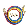 thumbnail image 1 of Refrigerant Refrigerant Charging Hose with Ball Valve Apply to R12 R22 R502 Refrigerant Air Conditioning Manifold Gauge 1/4'' Thread Hose Set Pack of 3, 1 of 7