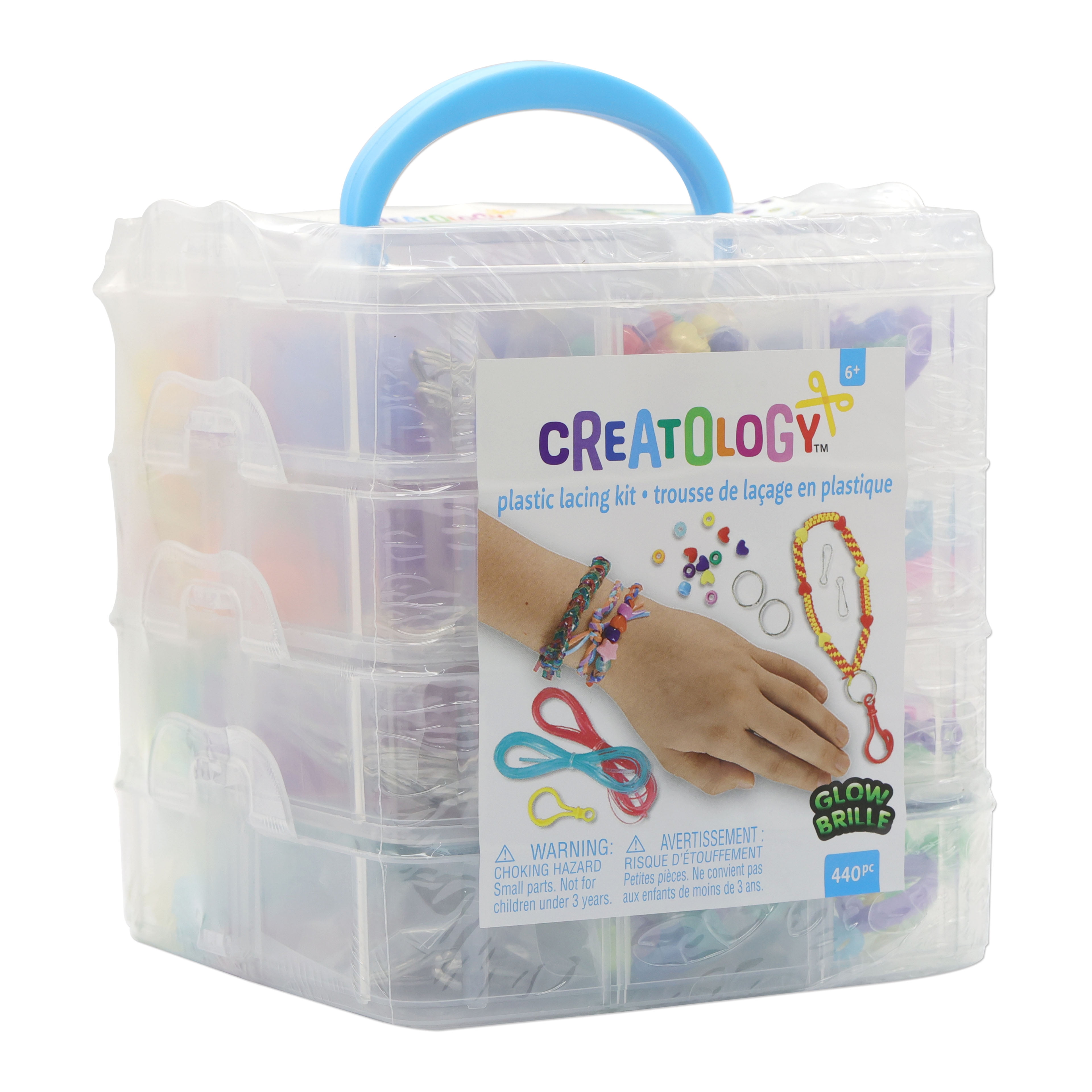 Plastic Lacing Kit by Creatology - Plastic Cord Gimp String Lanyard Weaving Kit. Make Key Chains - Jewelry - Bracelets - and Arts & Crafts - 1 Pack