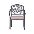 thumbnail image 5 of Savanna Patio Outdoor Aluminum Dining Armchair  (Set of 2) - Desert Sand, 5 of 12