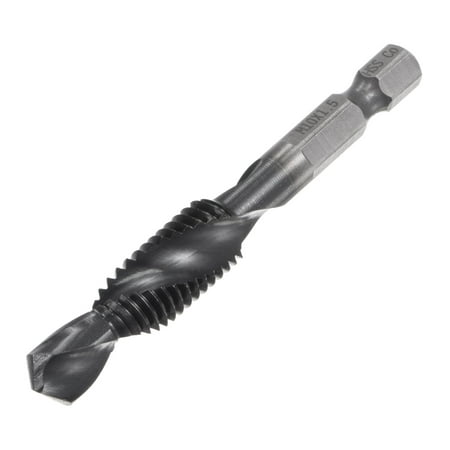 

Uxcell M10 x 1.5 TiAlN Coated M35 Cobalt High Speed Steel Combination Drill Tap Bit